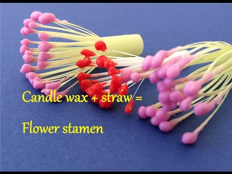 How to make your own flower stamen : Quick, easy & cheap way to DIY flower stamen : Paper flower