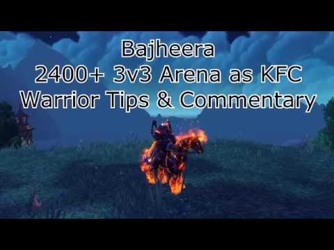 Bajheera - 2400+ Fury Warrior 3v3 Arena as KFC [Tips & Commentary] - WoW 6.2 PvP
