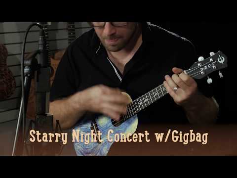 Starry Night Concert Ukulele with Gigbag