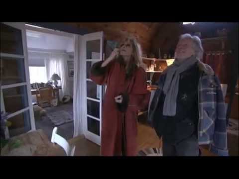 Carly Simon gives Klaus Voormann a tour of The Black Honeymoon Cottage