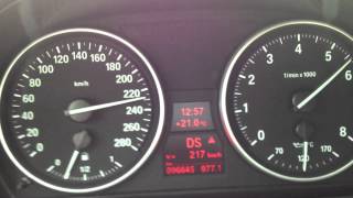 preview picture of video 'BMW E92 335i 160-230kmh in Autobahn, car acceleration in motorway'