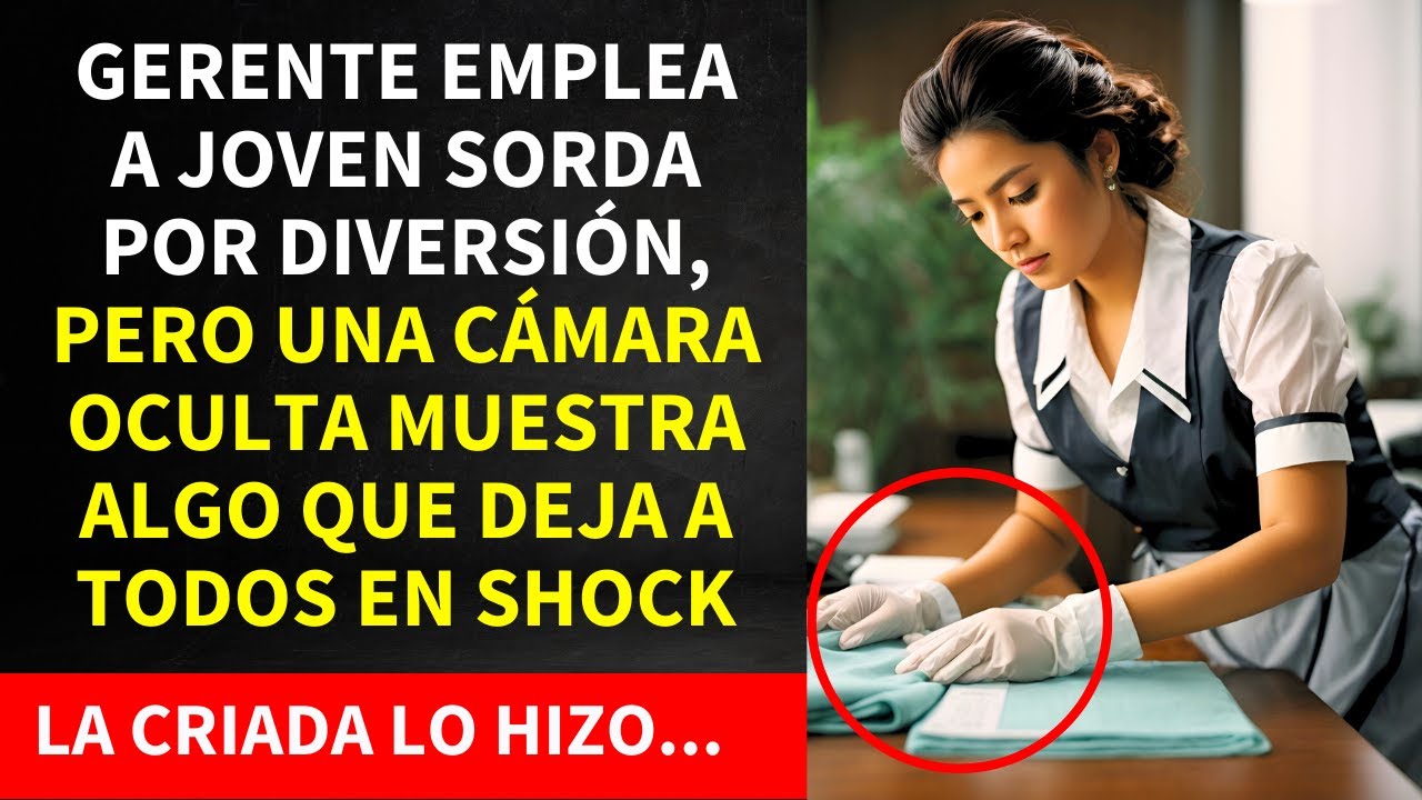 GERENTE EMPLEA A JOVEN SORDA POR DIVERSIÓN, PERO UNA CÁMARA MUESTRA ALGO QUE DEJA A TODOS EN SHOCK..