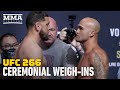 UFC 266 Ceremonial Weigh-Ins | Alexander Volkanovski vs. Brian Ortega | MMA Fighting