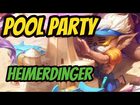 Pool Party Heimerdinger Skin Spotlight - League of Legends Skin Review