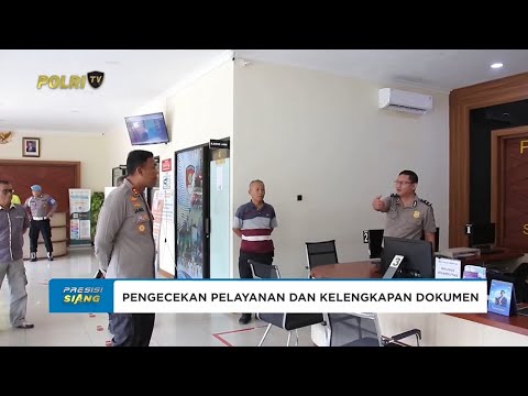 WAKAPOLRES METRO JAKARTA UTARA CEK PETUGAS PELAYANAN DAN KELENGKAPAN DOKUMEN