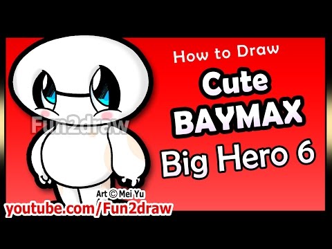 Cute Baymax - Big Hero 6 - How to Draw Disney Cartoon...