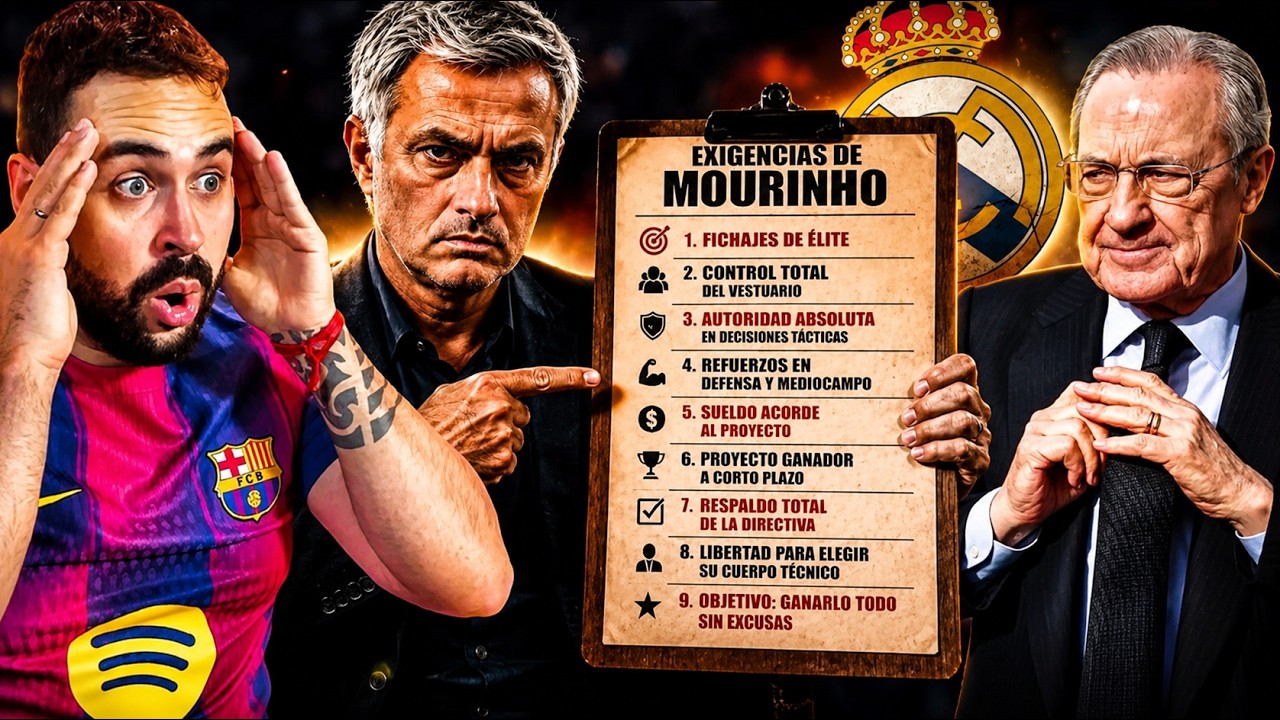 🚨¡FILTRADAS! Las EXIGENCIAS de MOURINHO para FICHAR por el REAL MADRID