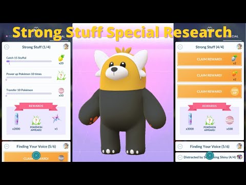 Stufful Community Day "Strong Stuff" Special Research - Pokemon GO