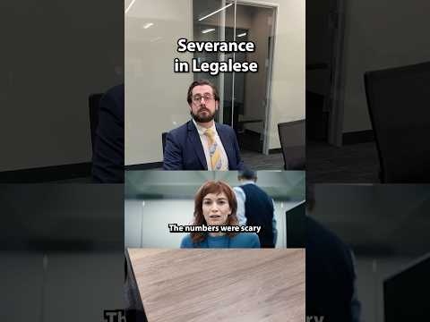 Severance in Legalese with attorney Zach Simpson. #severance #helly #tvquotes #quotes #tv #legalese