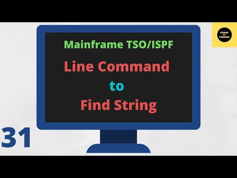 Line Command - Find String - Mainframe TSO/ISPF Tutorial - Part 31