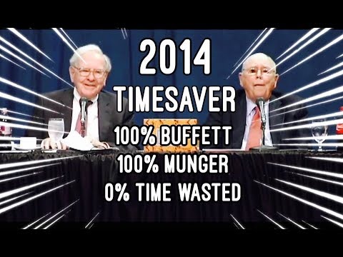 TIMESAVER EDIT - FULL Q&A Warren Buffett Charlie Munger 2014 Berkshire Hathaway Annual Meeting