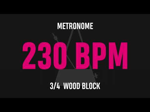 230 BPM 3/4 - Best Metronome (Sound : Wood block)