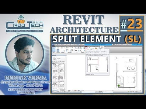 23 | Split Element in Revit Architecture Deepak Verma