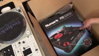 NUMARK PT01 SCRATCH Unboxing and Diamond tip Needle Install
