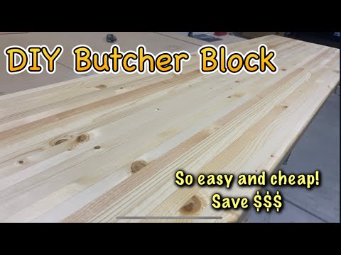 Easy DIY Butcher Block