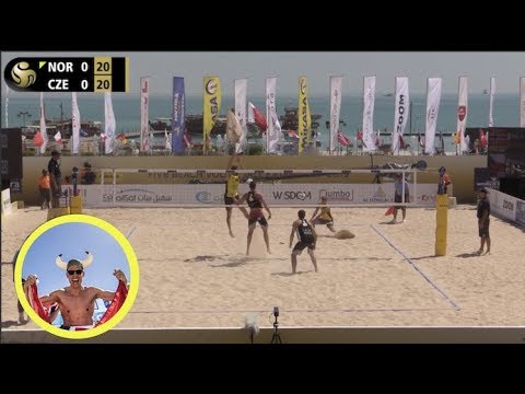 Mol.H/Sørum (NOR) vs. Perusic/Schweiner (CZE) 2019 FIVB Doha Pool Play