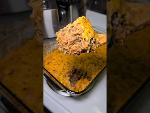 Cheesy Taco Rice 🍽 #Cooking #Dinner #EasyRecipe #Food