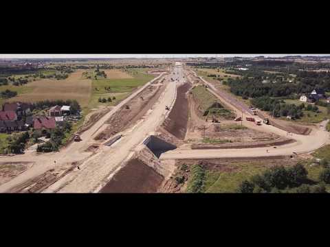 Obwodnica Suwałk. Budowa widziana z powietrza Obwodnica Suwałk. Budowa widziana z powietrza