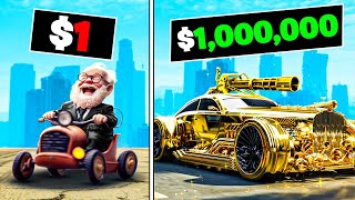 $1 to $1,000,000 Mafia Car In GTA 5!