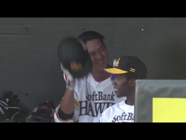 【ファーム】初回から試合を動かす!! ホークス・秋広優人 レフトへの犠牲フライで先制!! 2025年7月15日 福岡ソフトバンクホークス 対 オリックス・バファローズ