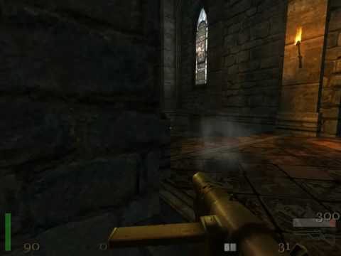 Return to Castle Wolfenstein walkthrough L07 (Defiled Church)  all