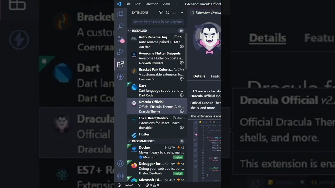 GeekyShows VS Code Dracula Theme