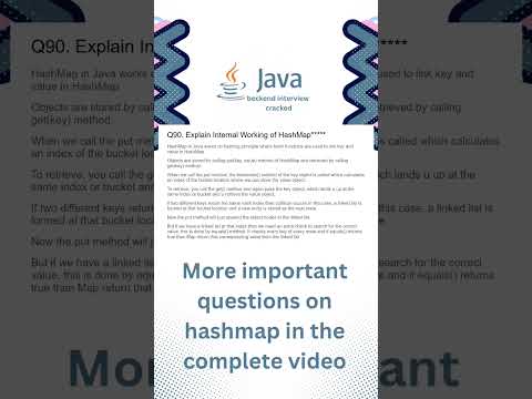 Internal Working of HashMap in Java 🔑 | Collection Framework | Core Java Interview Questions