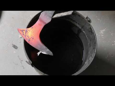 Viking Ragnar's axe replica. Made from waste materials. Part 1