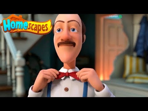 Homescapes - Story Walkthrough - Gameplay Part #1 - Day 1,2 (iOS, Android). Cartoon game.
