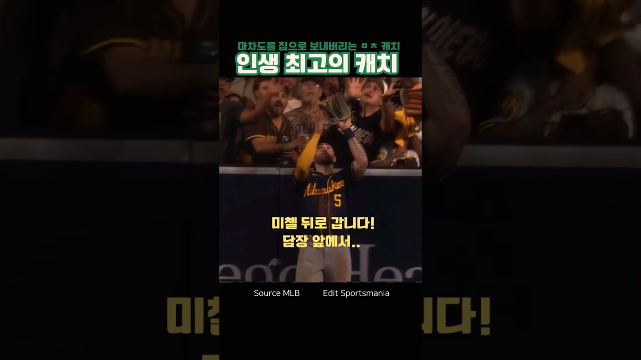 이번 포스트시즌 최고의 캐치