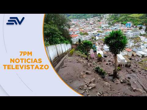 Videos registraron el momento del aluvión en Alausí, provincia de Chimborazo | Televistazo