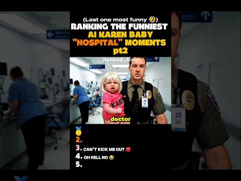 Ranking The Funniest AI Karen Baby Hospital Moments pt2 😂👶 #baby #funny #ai #comedy #shorts