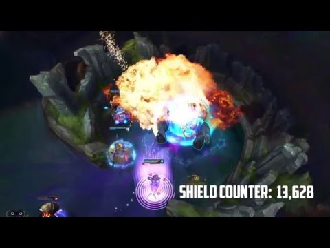 The 13628 Damage Soaking Shield - THE BIGGEST SHIELD EVER - League of Legends