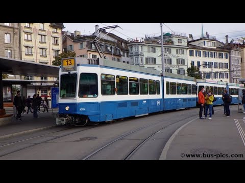 Mitfahrt Strassenbahn Zürich Linie 13