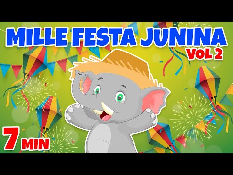 Mille Festa Junina vol 2 - Giramille 7 min | Desenho Animado Musical