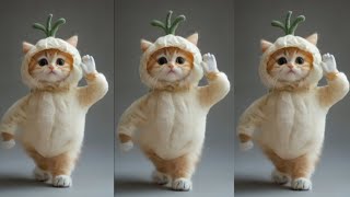 White cat dance