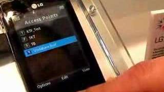 [MWC 2008] LG mobile phone KS20 - LIMO platform2