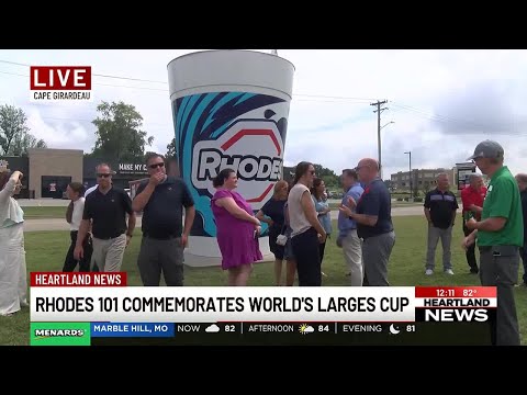 Ribbon cutting celebrates refurbished World’s Largest Cup of Soft Drink