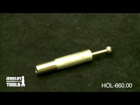 HOL-660.00 - Mini Stone Holder, 3 Prong Jaws, 2-1/4 Inches - Jewelry Tools Demo