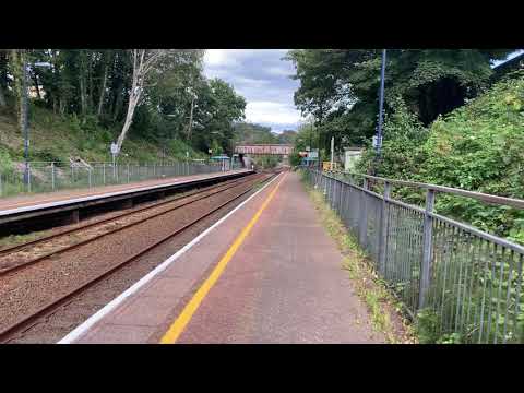 Class 37 025 with 9708 on the back Network Rail test train at Skewen 2020