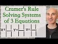 Cramer S Rule Solving Systems Of 3 Equations