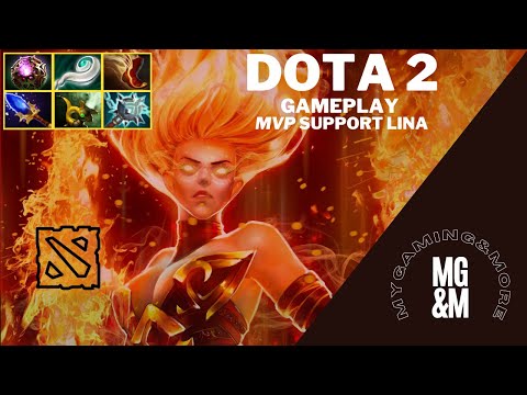 Dota 2 | How to play support Lina!? | full match support gameplay | Best support play | 2022