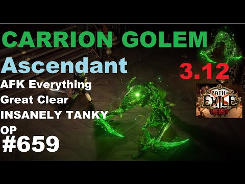 [Path of Exile] AFK Carrion Golem Scion AURASTACKING - Build Guide - UNKILLABLE CARRIONS - 659