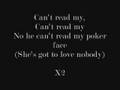 Poker Face Lyrics 