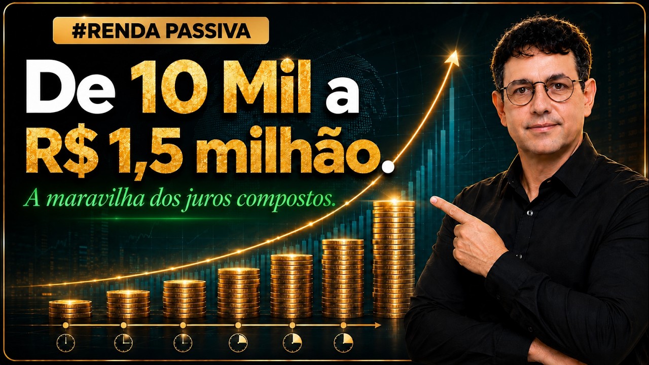 De 10 Mil a R$ 1,5 milhão. A maravilha dos juros compostos.