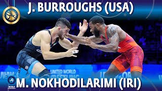 Jordan Burroughs (USA) vs Mohammad Nokhodilarimi (