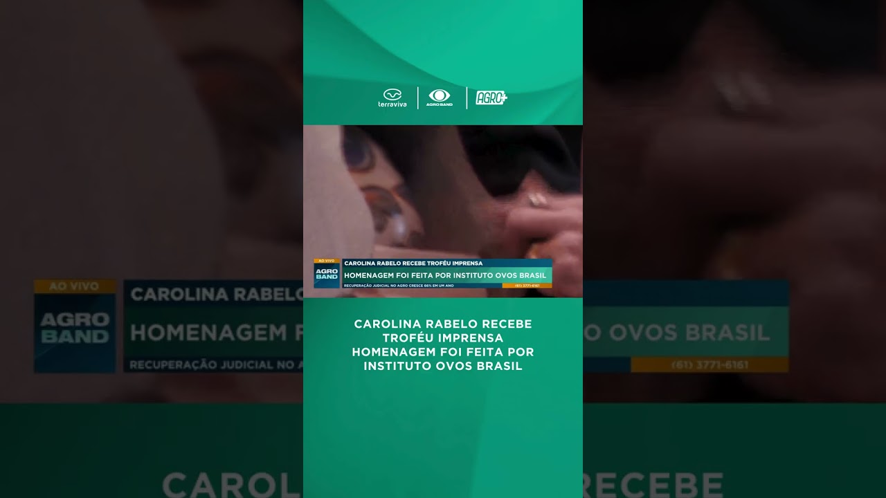 Carol Rabelo recebe Troféu Imprensa 🏆