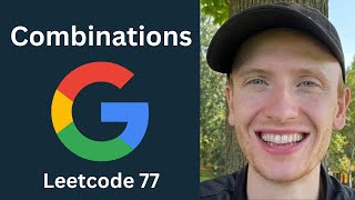 YouTube video 'Combinations - Leetcode 77 - Recursive Backtracking (Python)'