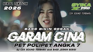 Download lagu DJ GARAM CINA VIRAL TIKTOK 2026 X PET POLIPET ANGKA 7 CEK SOUND FULL BASS JERNIH (SYIKA PRO) mp3