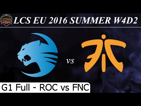 ROC vs FNC Game 1 Full 24/06/2016 - LCS EU Summer 2016 W4D2M7 Roccat vs Fnatic